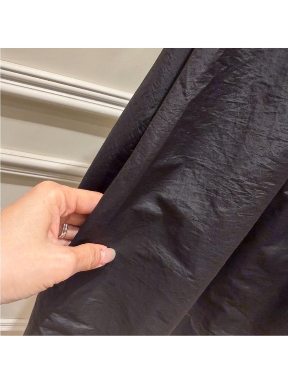 Helsa Mini Dress With Lace in Tech Poplin - Picture 12 of 15